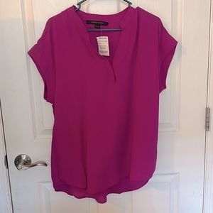 Dark magenta blouse